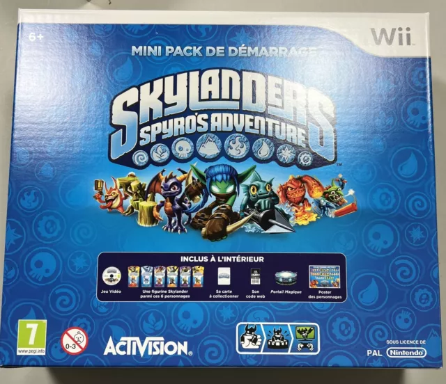 nintendo wii / wii u mini pack de démarrage skylanders spyro’s adventure neuf