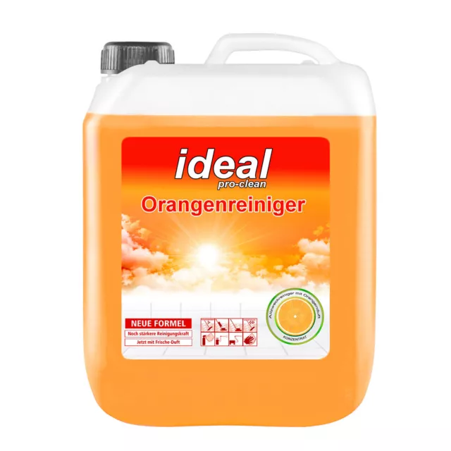 2 x 5 L ideal pro-clean Orangenreiniger Konzentrat Spezialreiniger Orangenduft