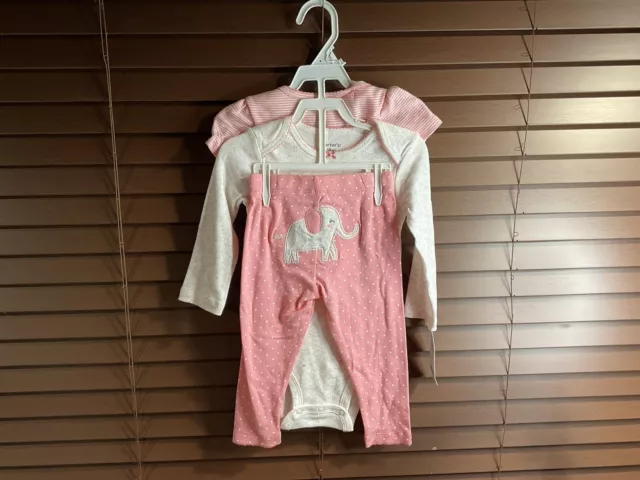 carters baby girl 18 months 3 piece