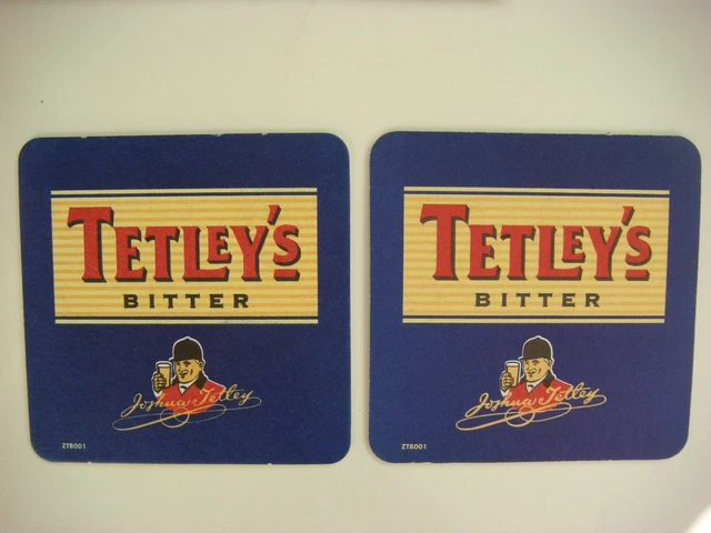 Bieruntersetzer Bar Pub Matte: TETLEY bitter ~ gebraut von Carlsberg England Brauerei 3