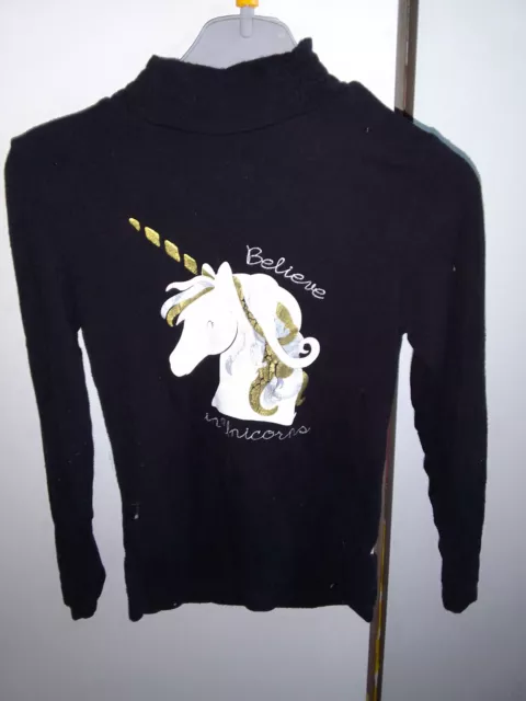 lot de 2 sous pull fille 4 ans licorne et fée