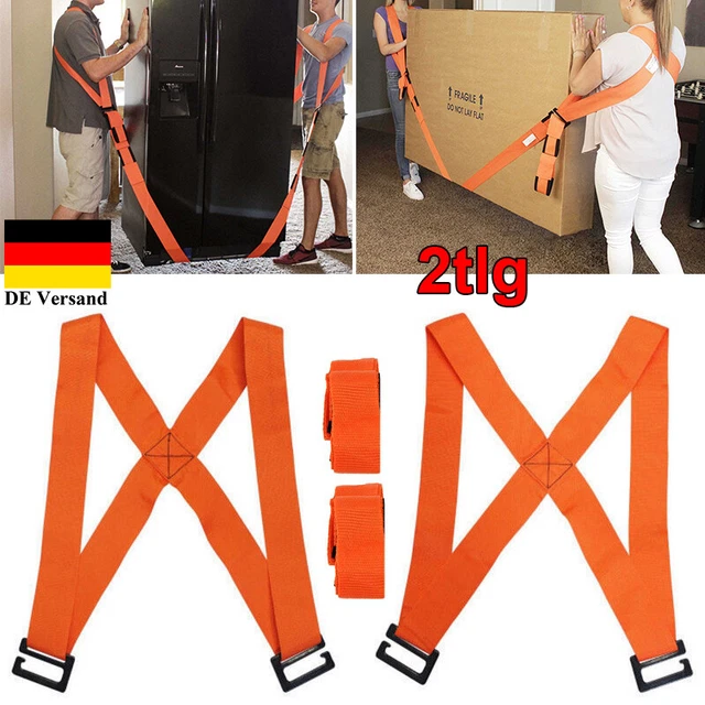 2 cinghie per trasloco ausilio per trasportare cinghia per mobili cintura per trasloco trasporto cinghia di sollevamento DHL