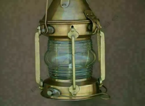 Antike Marine Schiff Laterne Boot Licht Anker Lampe Frachtschiff Öl...