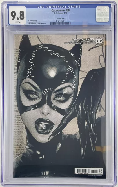 Catwoman #50 CGC 9.8 Sozomaika Variant Cover, DC Comics (2023)