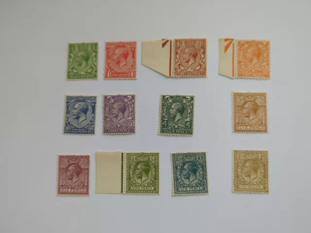 GB. KGV 1924/26. Block Cypher set. Unmounted mint