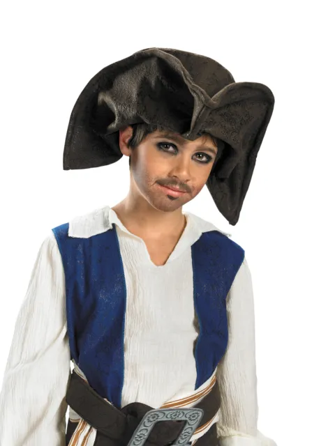 Childs Pirate Jack Sparrow Tricorn Hat Costume Accessory Dg18780