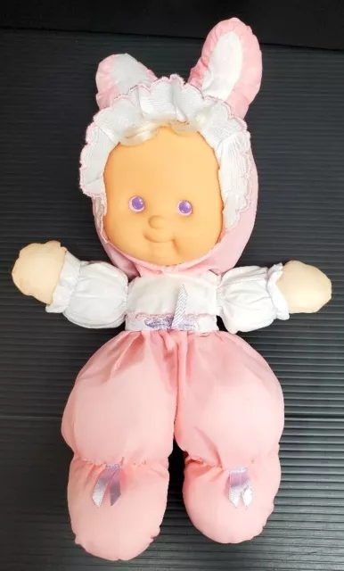 Fisher Price Puffalump Kids Baby Doll Pink Bunny Rabbit Ears