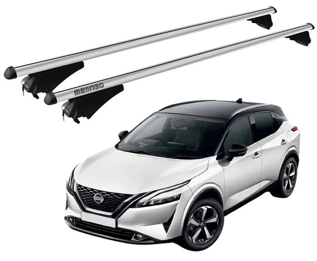 Barres De Toit Transversales Pour Nissan Qashqai 2014-2021 - Marque Turtle - Neuf