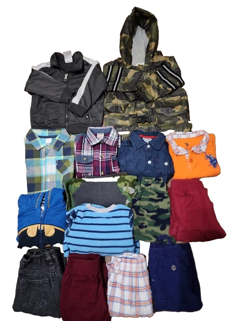 Lot Of Baby Boy Clothes Size 15 Pieces FALL/WINTER Size 12-18Months