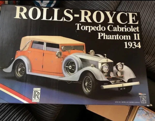 A Rolls-Royce Phantom II Torpedo Cabriolet model kit by Pocher, - auctions & price archive