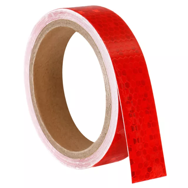 Reflective Tape, 1 Roll 15 Ft x 1-inch Safety Tape Reflector, Red