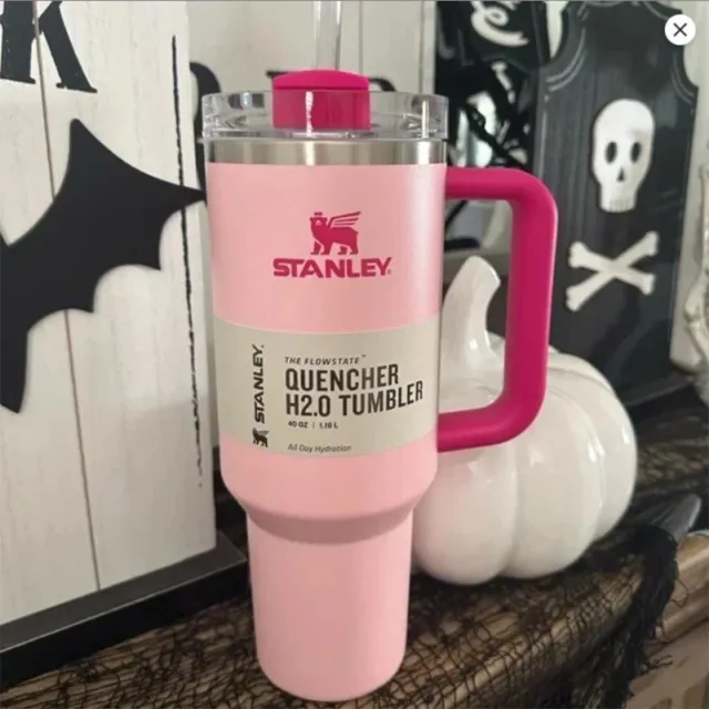 BNWOT Pink Dust Stanley Quencher H2.0 Flowstate Tumbler 40 oz