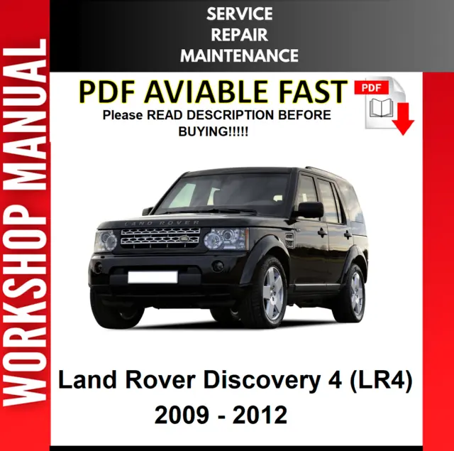 Land Rover Discovery 2009 2010 2011 2012 2013 Service Repair Workshop Manual