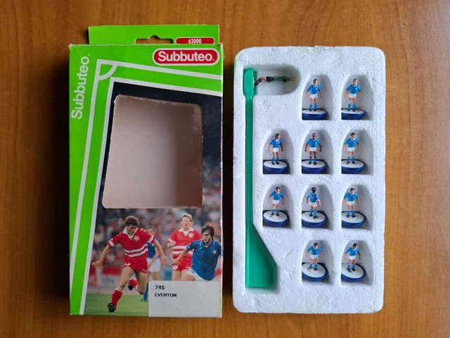 Vintage Complet Subbuteo Lw Ultraléger Ref 643 Everton