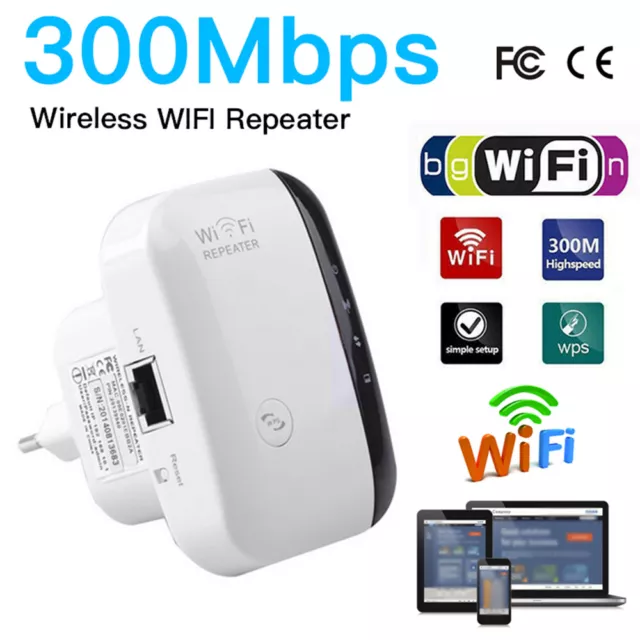 WiFi Blast Wireless Repeater Wi-Fi Range Extender 300Mbps WifiBlast Amplifier WH