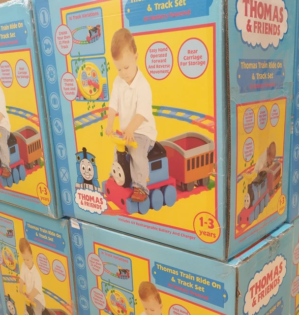 Thomas Track Rider THOMAS THE TANK Engine Kids Ride On Train With Track - Thomas And ...