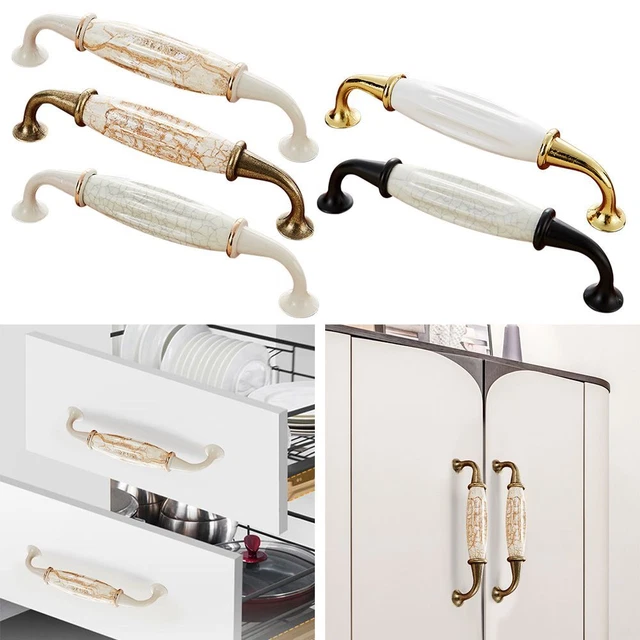 Garde-robe Poignées de porte en céramique Boutons de tiroir Le Cabinet tire