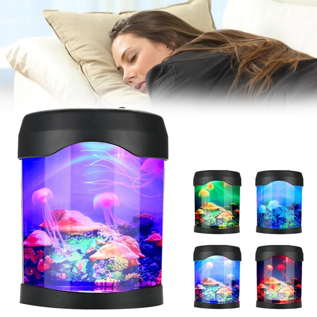 USB Aquarium Light Desk Mini Fish Tank Mood LED Lighting Color Changing Night MU