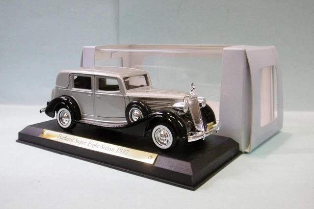 Atlas / Solido - PACKARD SUPER EIGHT Sedan 1937 gris métallisé BO 1/43
