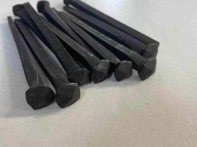 4" 100mm Rosehead Nails Traditional Black Cut nails Rustic Vintage packs of 5 10