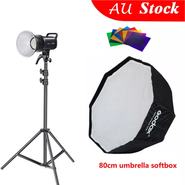 Godox SL100Bi 2800-5600K LED Video Light Continuous Light+ 80CM Softbox+Stand