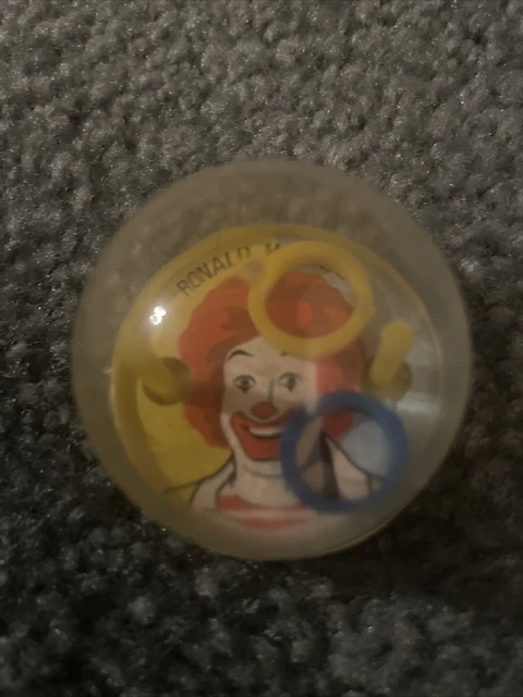 Vintage Mcdonald's Happy Meal Toy Ring Toss Game Ronald Mcdonald 1979