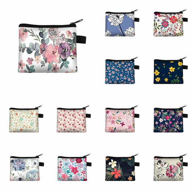 Portefeuille Femme Joli Nœud Petit Pièce Sac Toile Fermeture Éclair / à Main  ✿