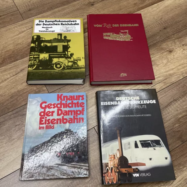 4x Fachbuch Dampflokomotive Lokomotive  Eisenbahn Bundesbahn Reichsbahn