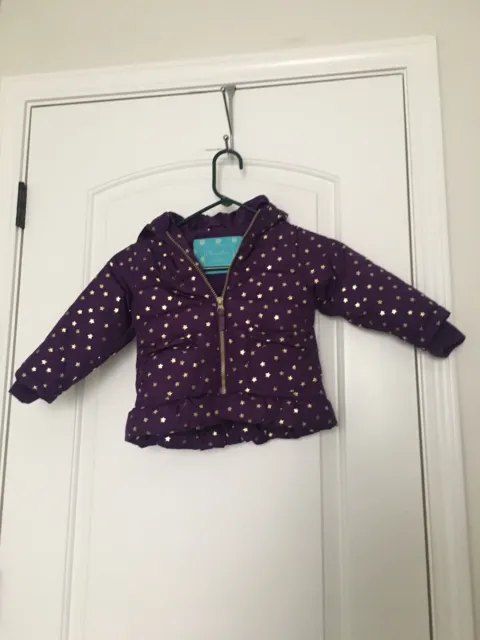 Cherokee Baby Girls Star Print Zip-Up Coat Size 18 Months