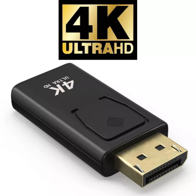 4K DP Displayport HDMI Adapter mit Audioübertragung 2160P 4096x2160 Goldkontakte