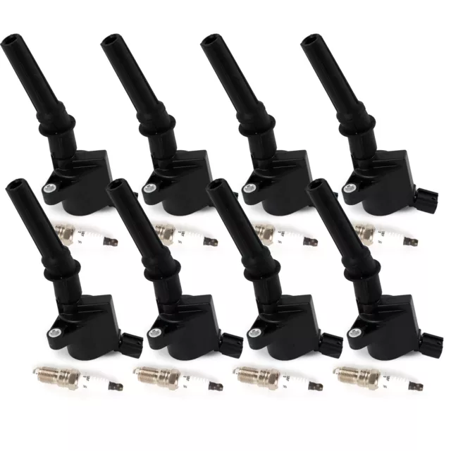 8PCS Ignition Coils + Iridium Spark Plugs SP479 for Ford Mustang 4.6L V8 GN10164
