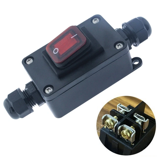 Interrupteur Magnétique Étanche IP55 - 220V 18A - Bouton-Poussoir Marche/Arrêt - Pour Machines-Outils, Outils De Jardin