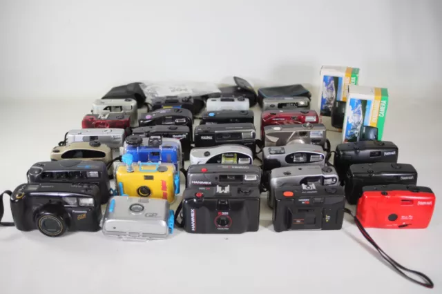 Compact Cameras Job Lot 29 Units various makers and models