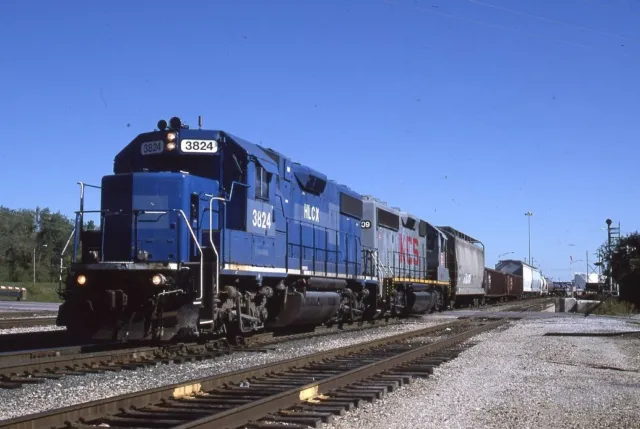 HLCX 3824 Railroad Train Locomotive KANSAS CITY MO Original 2003 Photo Slide