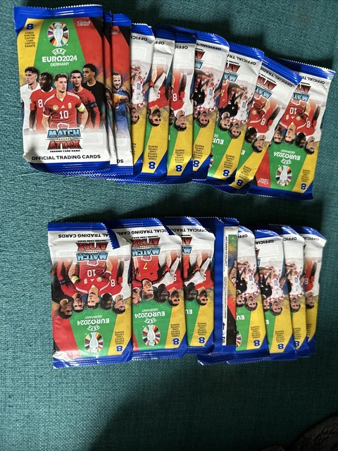 Bundle mit Match Attax UEFA Euro 2024 Germany - 1 Blister + Exklusive Collect-it Hüllen