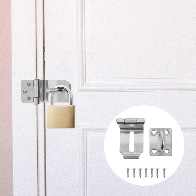 Door Clasp Gate Lock Buckle Door Chain Lock Heavy Duty Right Angle
