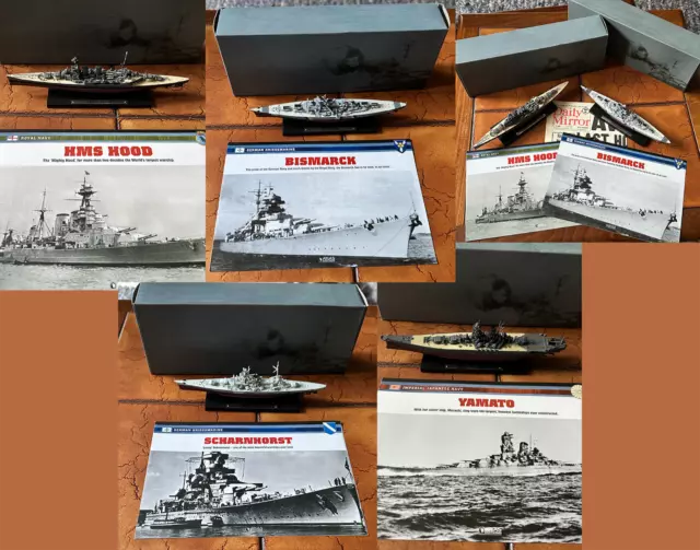 DeAgostini Atlas Editions Legendary Warships Boxed with leaflets