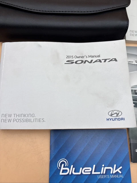 2015 HYUNDAI SONATA Owners Manual, Quick Reference Guide With Case ...