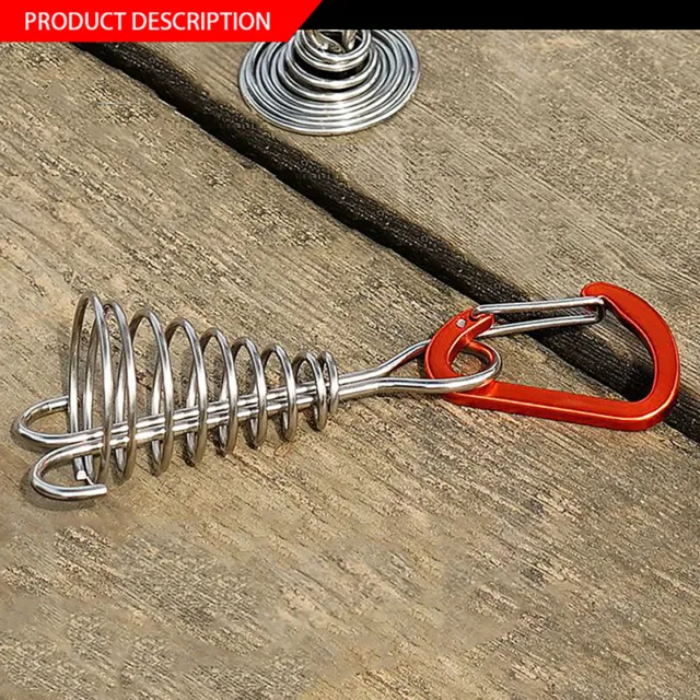 STAINLESS STEEL TENT Accessories Board Peg Spiral For Outdoor Traveling  Camping EUR 2,08 - PicClick FR