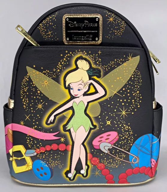 Disney Parks Loungefly Tinker Bell Light Up LED Mini Backpack 2023 - NEW