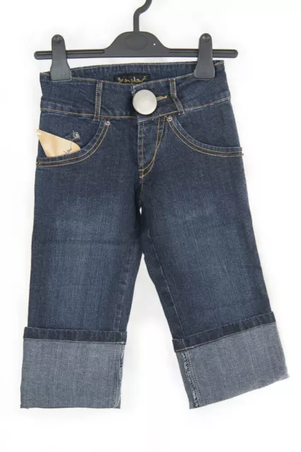 Girls Cut Off Denim Jeans Age 8-13 New With Tags 3/4 length cropped