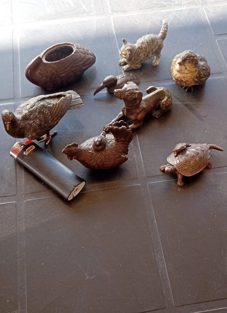 Lot De 7 Bronze Animalier 2