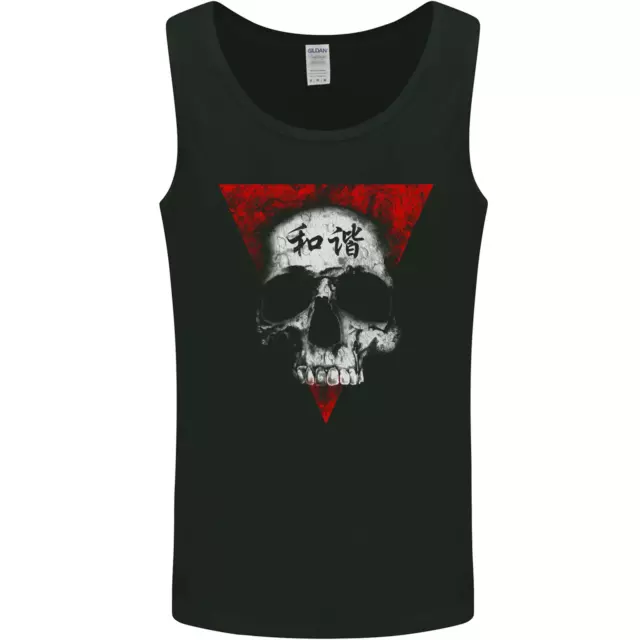 Gilet Peace Harmony Skull Gothic Biker Moto Uomo Serbatoio