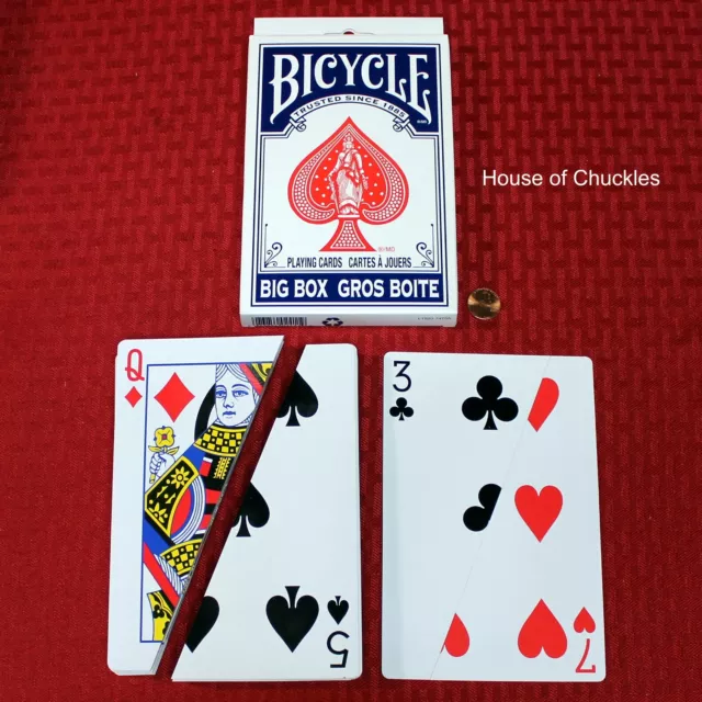 Jumbo Banana Split Playing Card Deck - Magic Trick - Bicycle Big Box -  Comedy