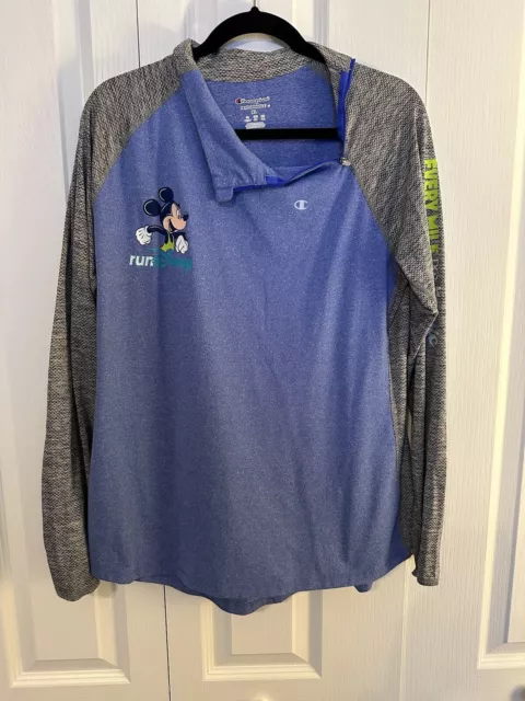 runDisney Unisex XL Full Zip Performance Jacket Every Mile is Magic Pre-Owned