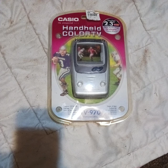 Handheld Tv Color CASIO TI-STN PORTABLE Handheld LCD Color TV Television TV-990 - NEW! D1 ...
