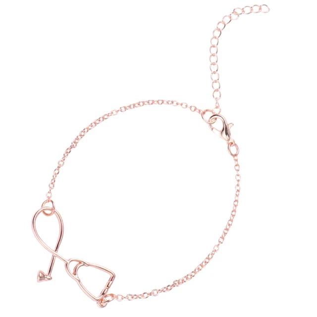 2 Pcs Stethoscope Bracelet Women San Judas Alloy Bracelets Jewelry Earth Tones