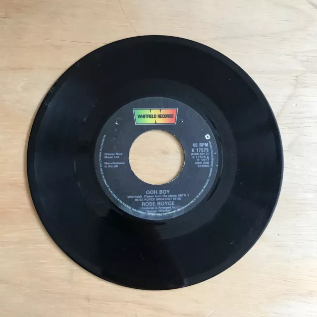 Rose Royce - Ooh Boy - K 17575 - 7" Single