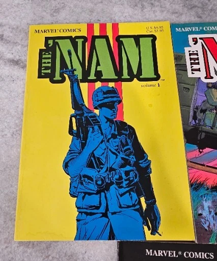 The 'NAM Volume 1 2 3 Marvel Comics 1987-89 Vietnam War Comic Book TBP Lot Set 2