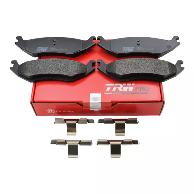 TRW Pro Rear Metallic Disc Brake Pad Set and Hardware For Aspen Durango Ram 1500